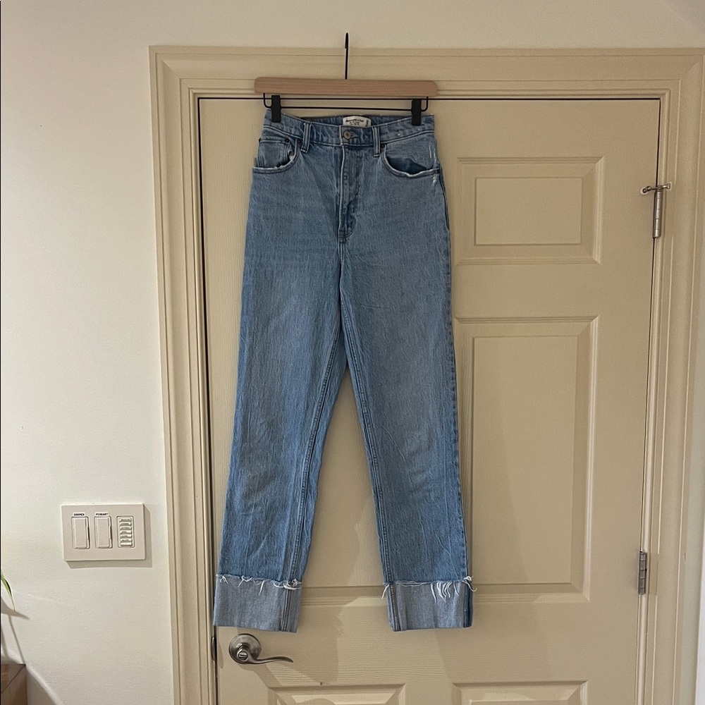 Abercrombie & Fitch Light Blue Straight Leg Jeans